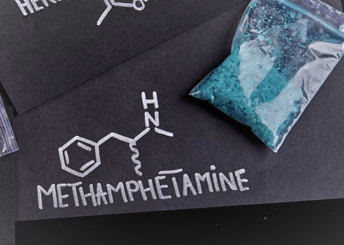 Meth in a plastic sachet