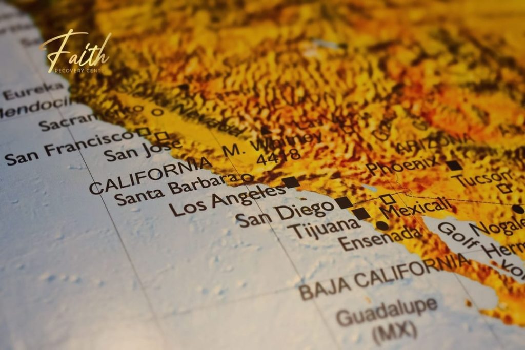 Picture of California Map